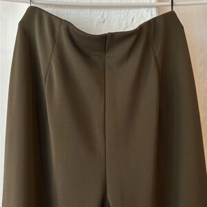 Uniqlo Olive Green Wide Leg Flowy Pants